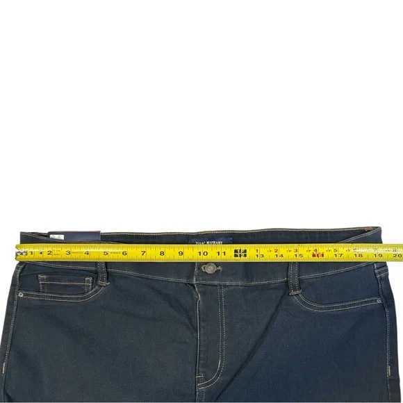 Isaac Mizrahi Jeans XL High Rise Pull On Jeggings Dark Wash Skinny Stretch NWT - Picture 4 of 9